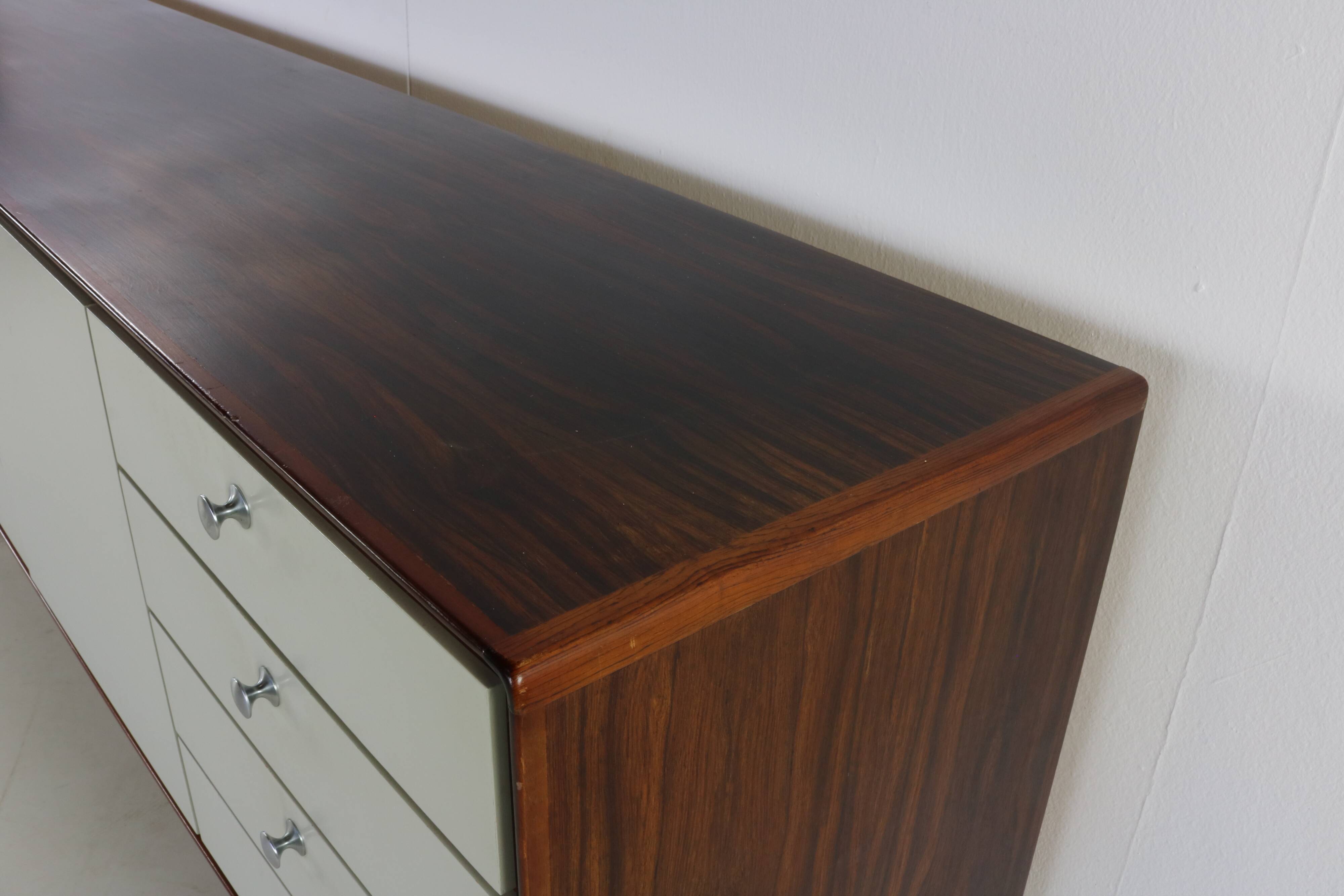 Sixties design rosewood sideboard for Fristho Franeker