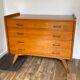 Vintage compass feet commode