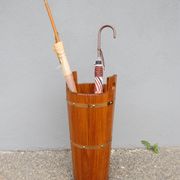 Porte-parapluie scandinave en teck par J.H Sävsjö