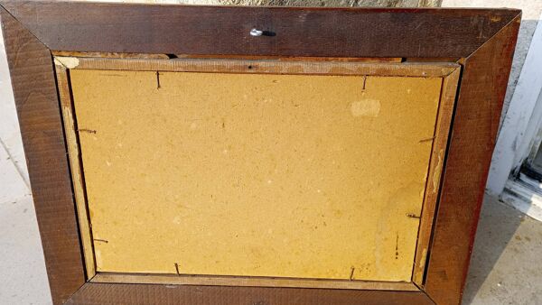 peinture a l'huile sur carton ( voiliers)