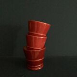 Enamelled terracotta flower pots, 1960s