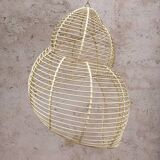 XXL rattan pendant light Natural rattan light