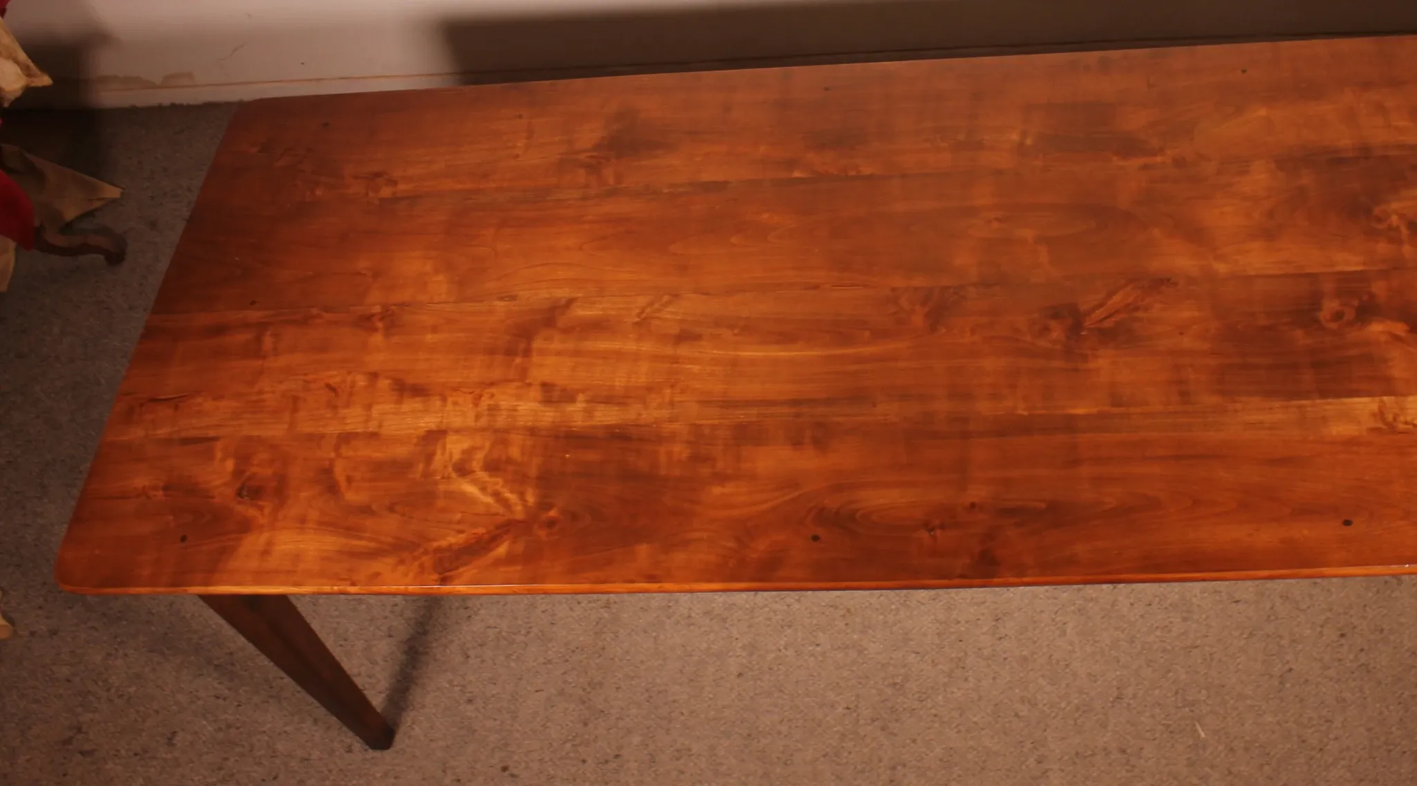 19th Century Cherry Wood Refectory Table, 2.52 metres long