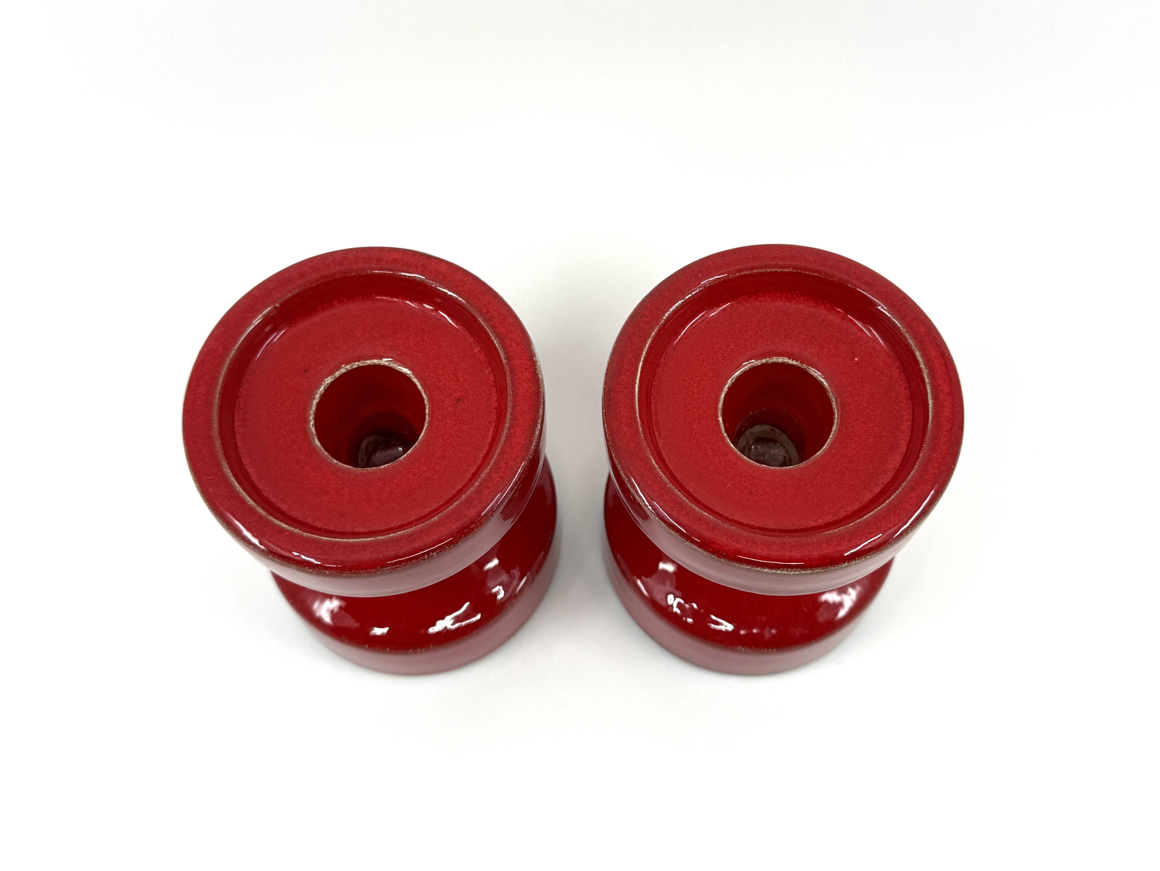 2 Steuler ceramic candle holders • Design Cari Zalloni • Circa 60-70