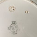 Plat de service Orval bleu Longwy