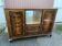 Art deco Chippendale sideboard Mid-century vintage 1950 Burl walnut