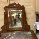 Marble toilet table with removable glass