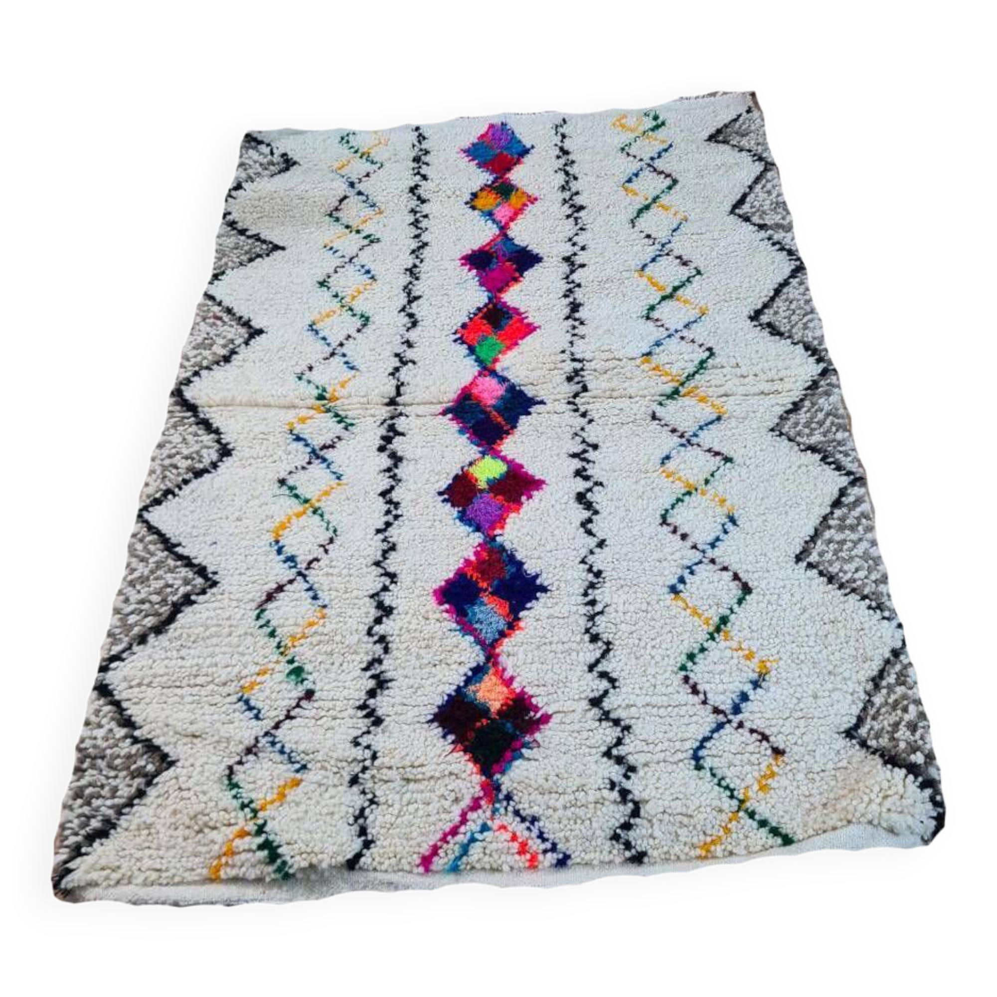 Handmade wool Berber rug 150 X 100 CM