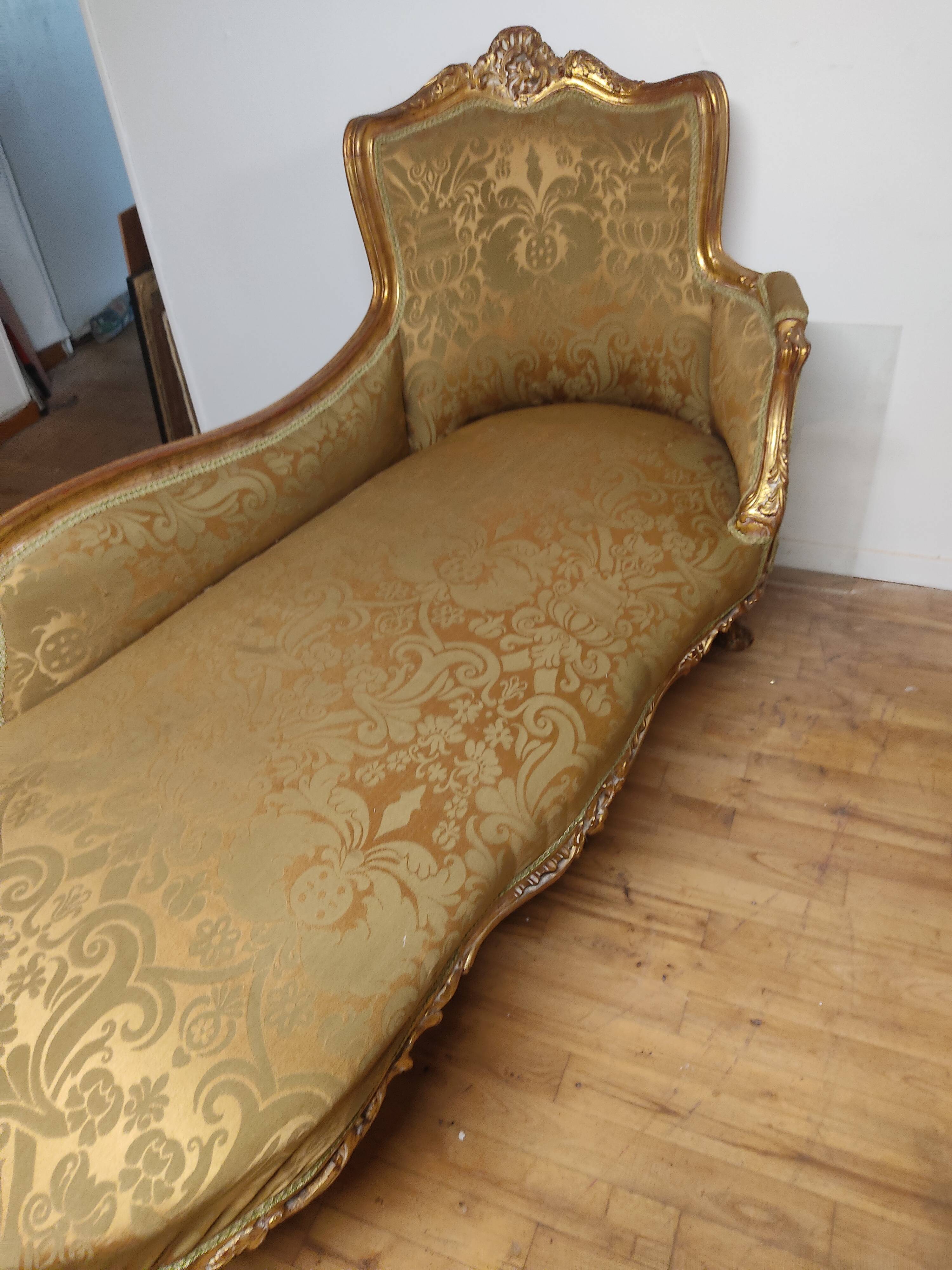 Meridian in gilded wood XXth century