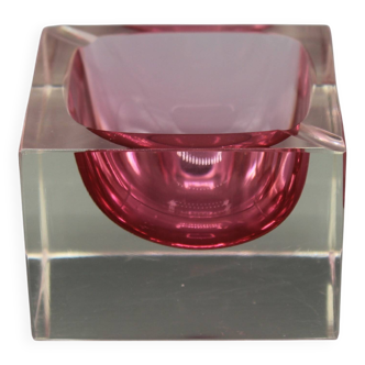Vintage ashtray sommerso murano glass flavio poli seguso italy 1970