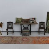 2x12 shades of pale orange vintage runner rug