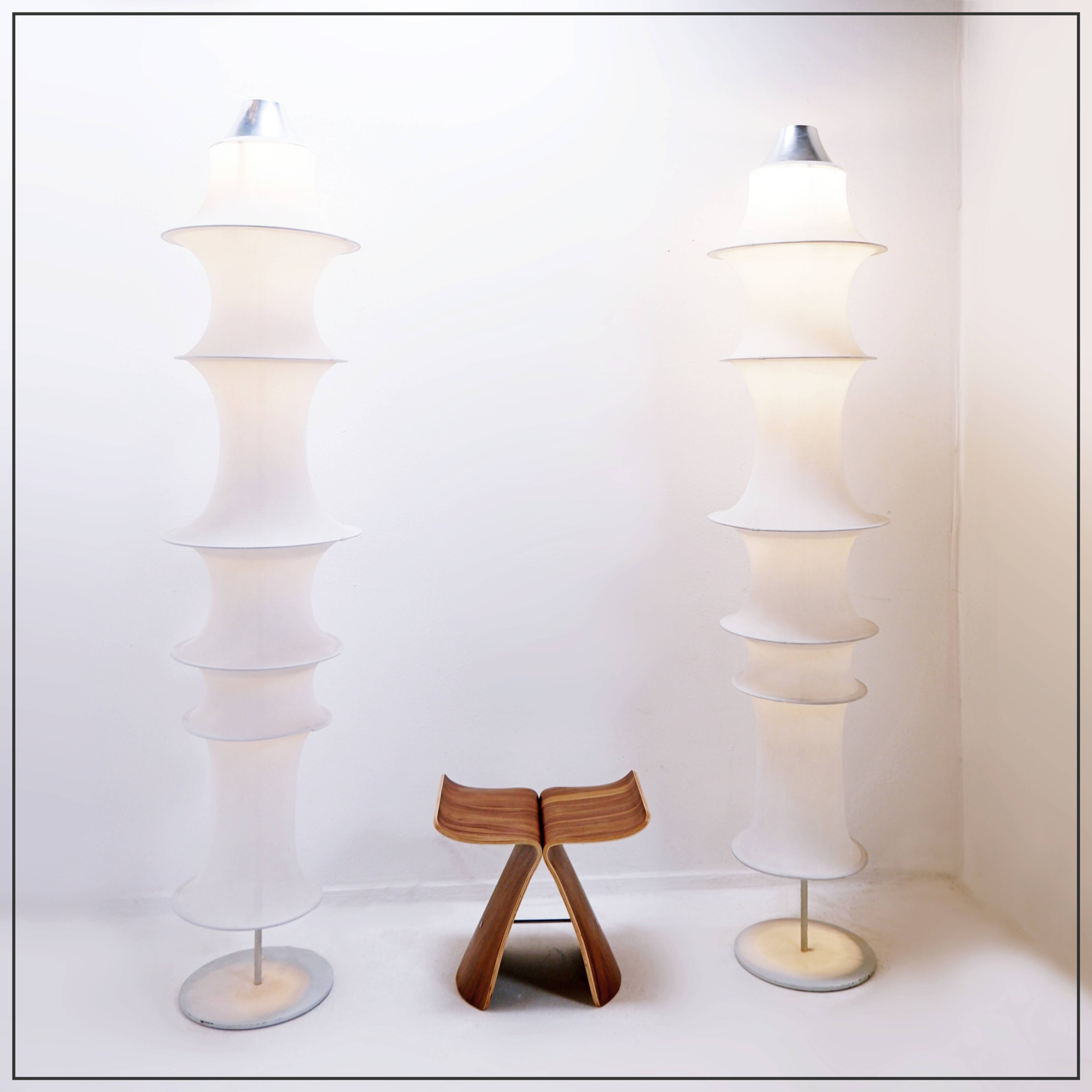 Set of 2 'Danese' floor lamps by Bruno Munari for Artemide - 1960s