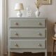 1950s commode enhanced in verdigris.