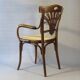 Thonet caned Art Nouveau armchair N°293, circa 1905 - bentwood -