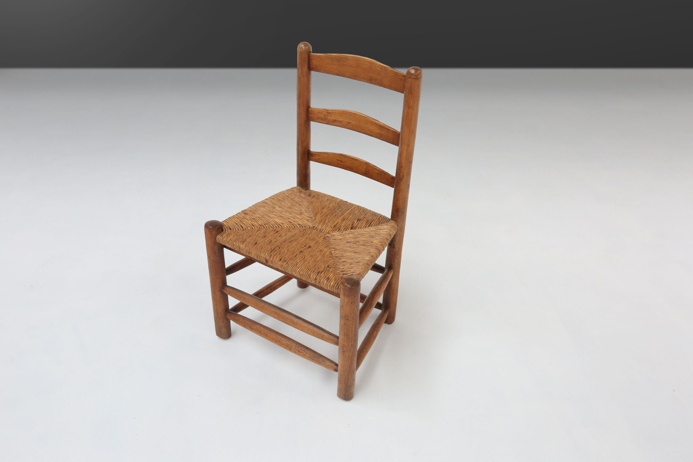 French rustic Wabi-Sabi chair 1850