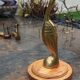 Cormoran vintage en laiton sur socle