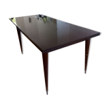 Dining table mahogany lacquered vintage 60s