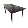 Dining table mahogany lacquered vintage 60s