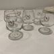 6 Napoleon brandy glasses