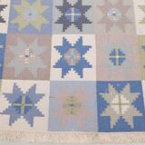 Tapis Röllakan suédois en laine tissée main, années 1960