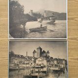 Paire de reproductions photographiques anciennes - Annecy
