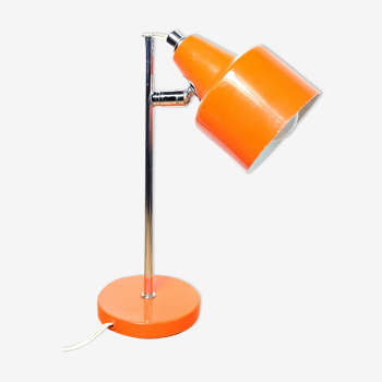 Lampe orange & chrome 1960