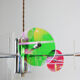 Suspension italienne en verre Duo années 70