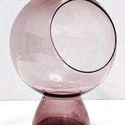 Old Rose Murano Glass Vase with a Hole, Italy