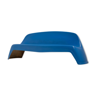 Blue Fiberglass Bench by Walter Papst for Wilkhahn, Germany, 1960s