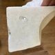 Paire d'appliques d'angle forme coquillage en plâtre MCM