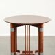 Table d'appoint ronde au design Art Déco