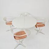 Space Age Dining Set by Konrad Schäfer for Interlübke, Set of 5