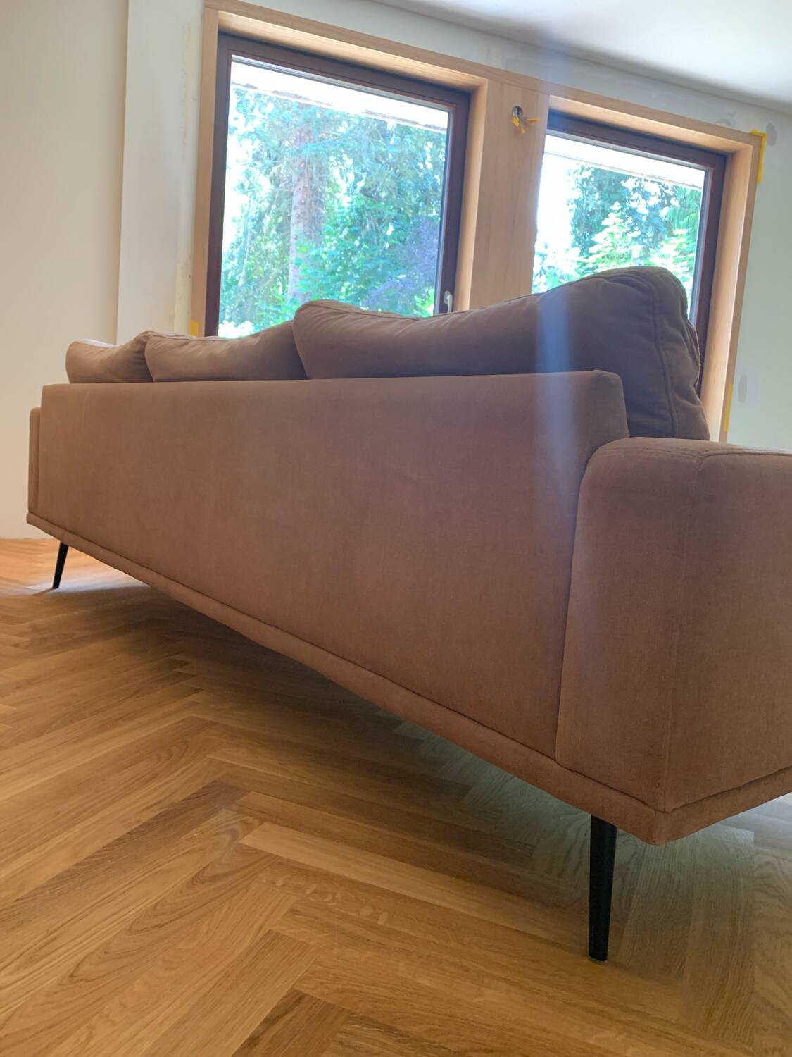 3-seater sofa BoConcept Carlton with ottoman – Vintage style from the 60s/70s