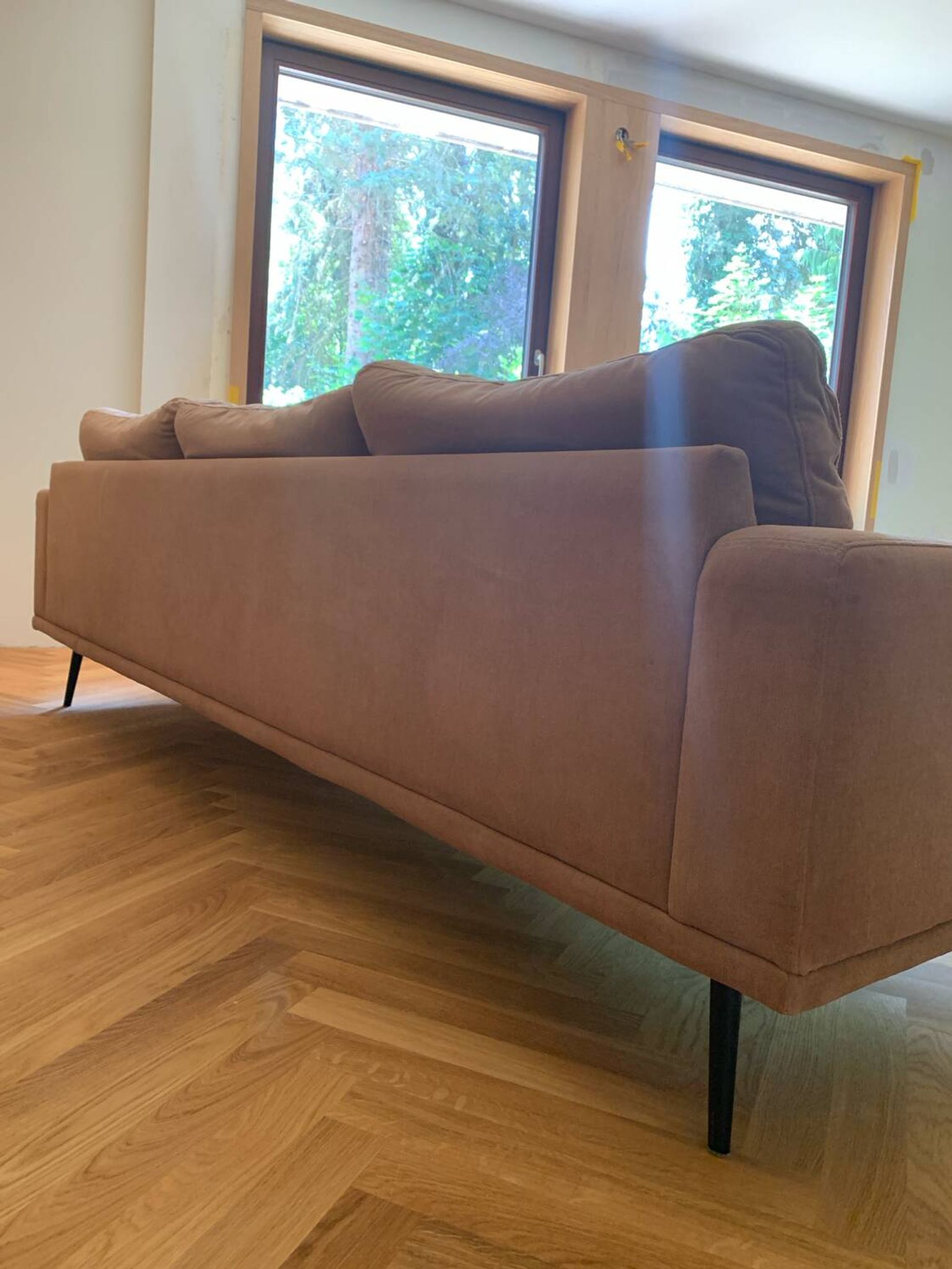 3-seater sofa BoConcept Carlton with ottoman – Vintage style from the 60s/70s