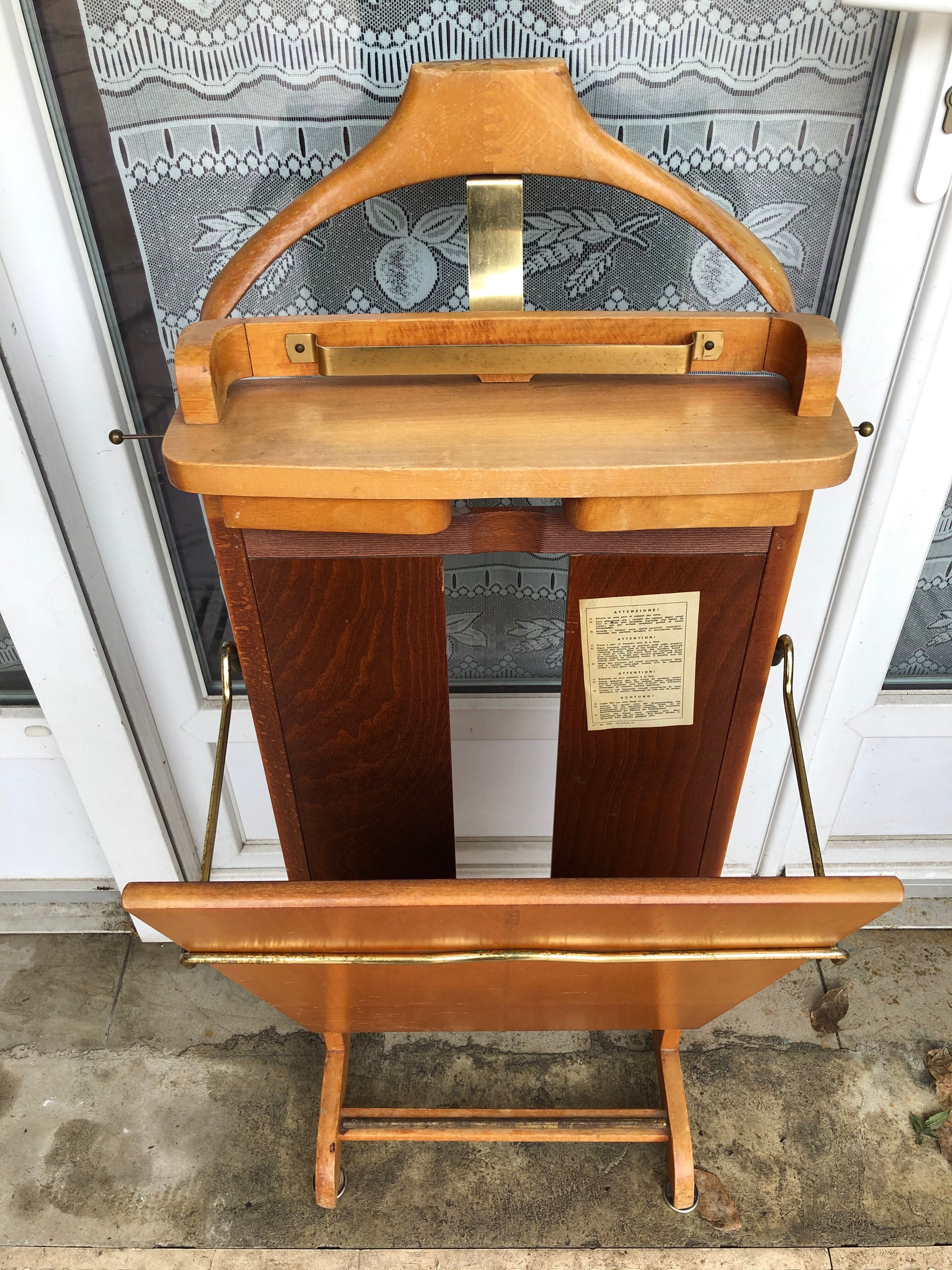 Old wooden night valet