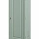Parisian bonnetière, solid pine, Art Deco, renovated, grey-green.