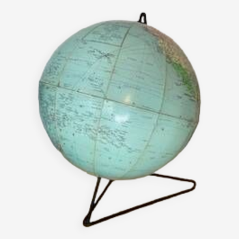 Globe Terrestre Vintage Girard et Barrère année 50
