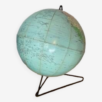 Vintage Terrestrial Globe Girard and Barrère 1950s