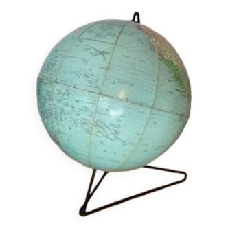 Vintage Terrestrial Globe Girard and Barrère 1950s