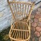 Set of 10 vintage rattan chairs