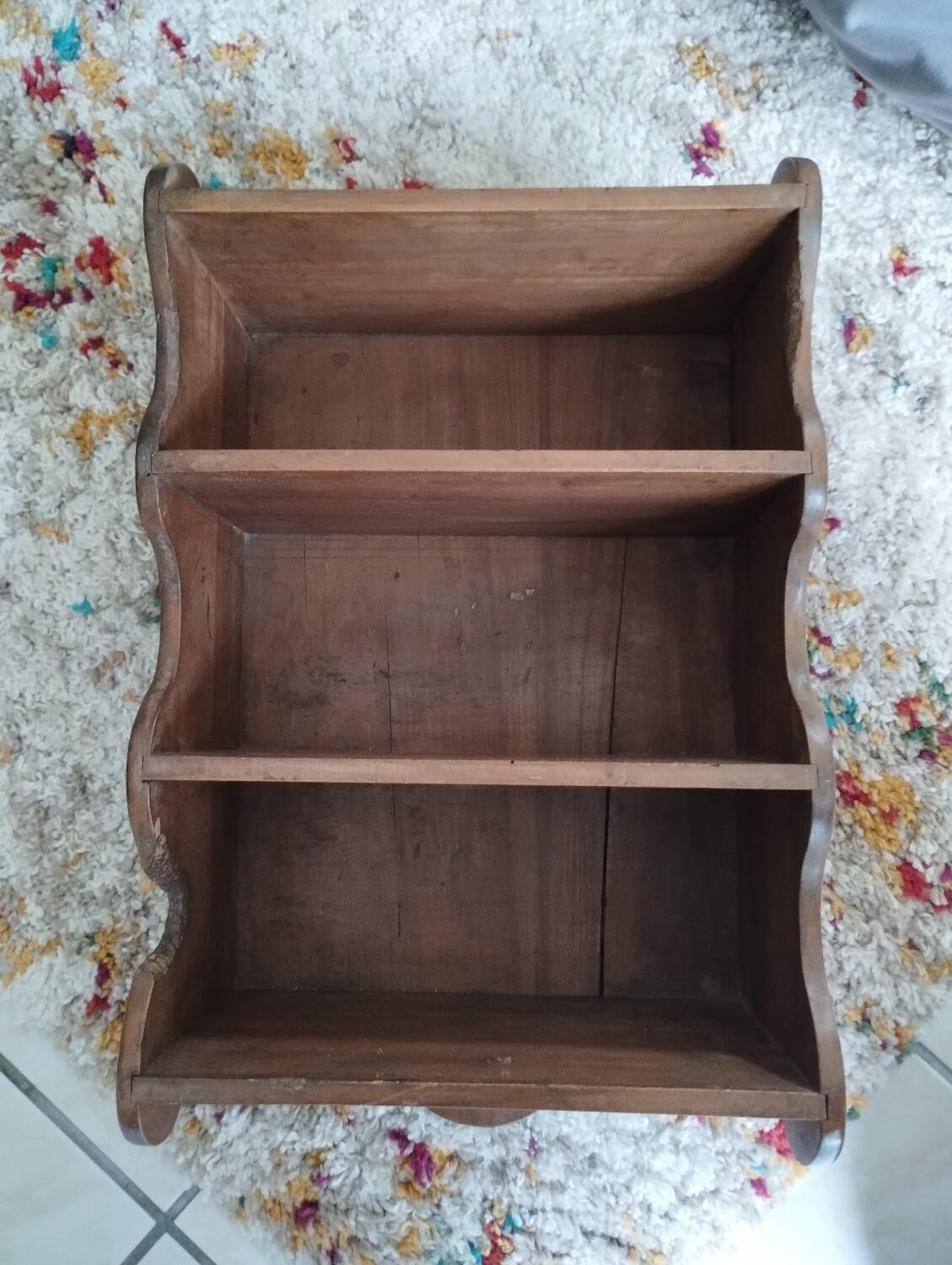 Old small wooden shelf