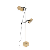 Cream taupe 70s vintage Philips space age floor lamp