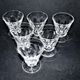 Lot 6 wine glasses cut crystal goblet with flat side Saint-Louis Béarn? Near Talleyrand 7.5