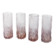 4 verres lilas texture écorce