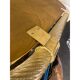 Elegant "Torciglione" Gold Murano Glass Wall Mirror in Barovier Style