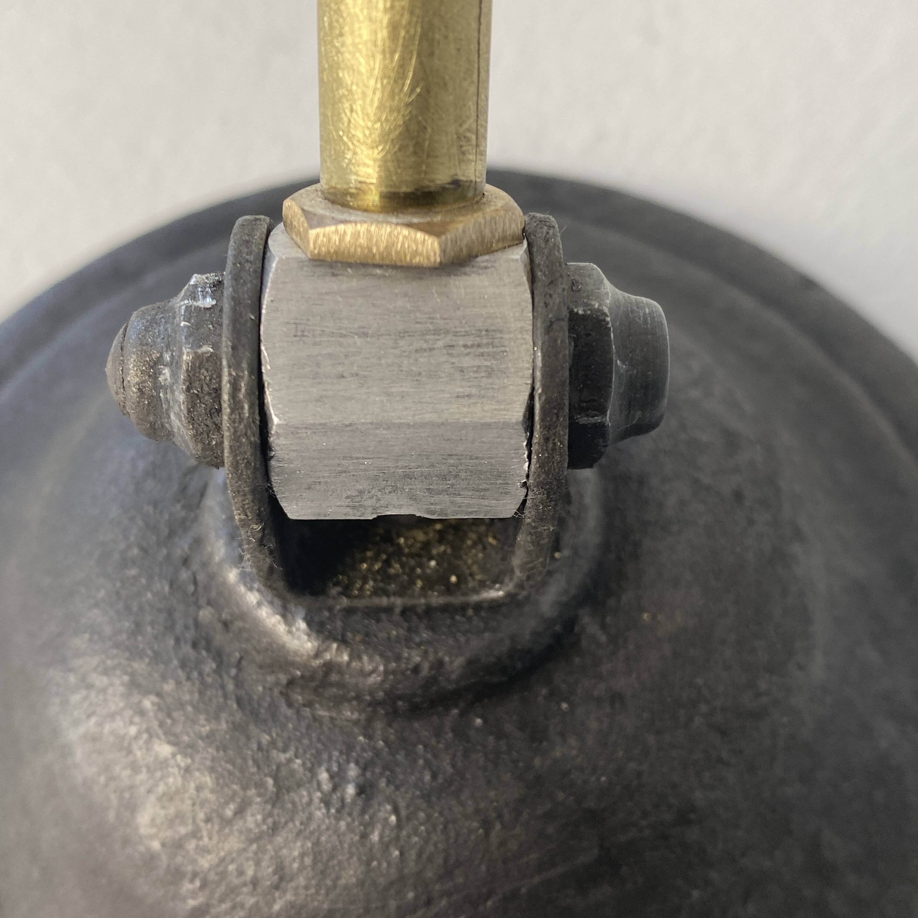 Old articulated industrial workshop lamp