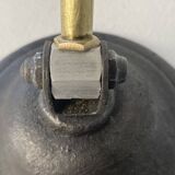 Old articulated industrial workshop lamp