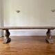 Monastery table - sun - in solid old oak - length 375 cm
