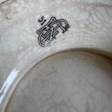 Plat Gien en terre de fer, XIXème s.