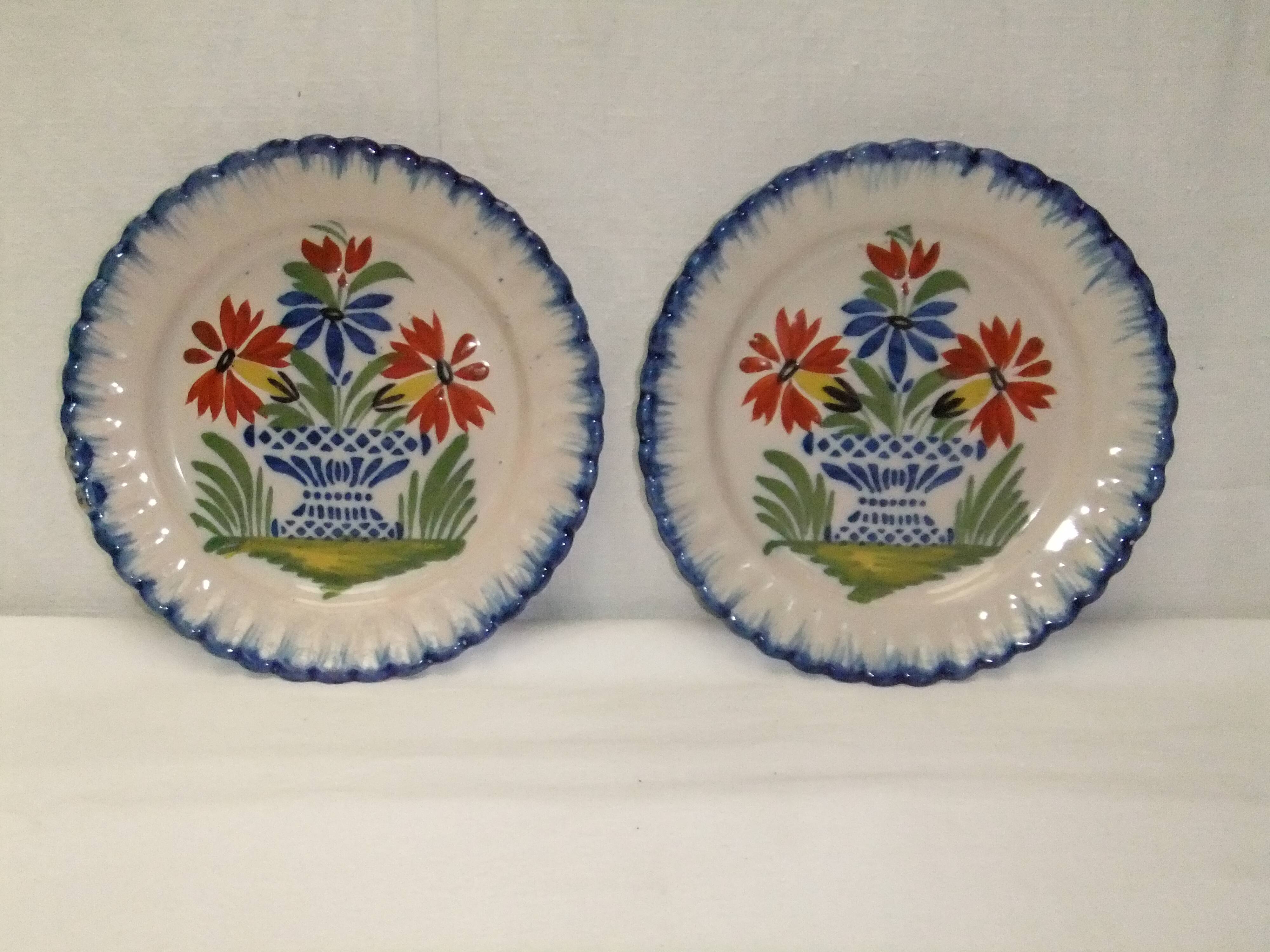 Auvillar porcelain dessert plate service